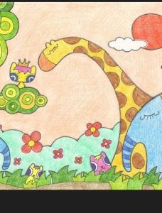 蠟筆畫(huà) - 以蠟筆在紙、布或板材上繪成的畫(huà)