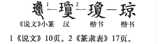 瓊 - 漢語(yǔ)漢字