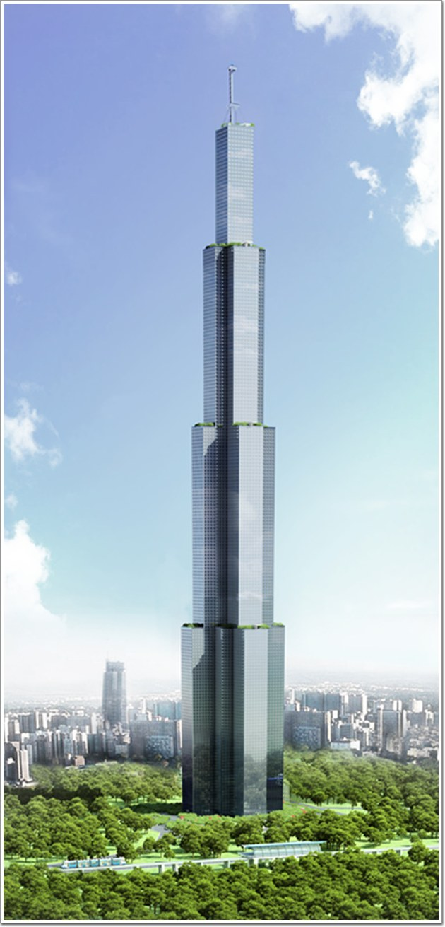 天空城市 - 湖南省長(zhǎng)沙市望城區(qū)建設(shè)中的摩天樓