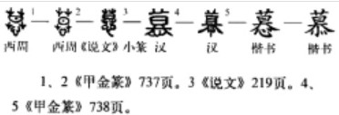 慕 - 漢語漢字